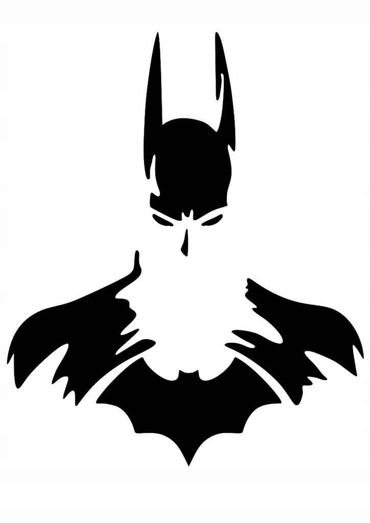 Naklejka bez tła na samochód Batman Mroczny Rycerz Gotham 15 x 12,3 cm