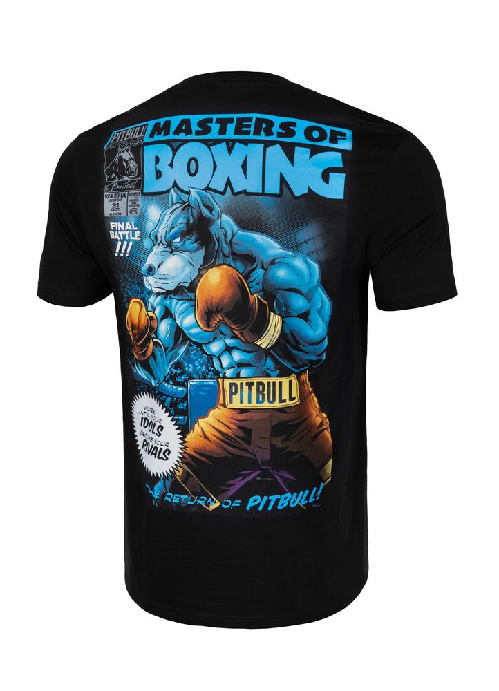 Męska Koszulka Pitbull Bawełniany T-shirt z nadrukiem Master Of Boxing