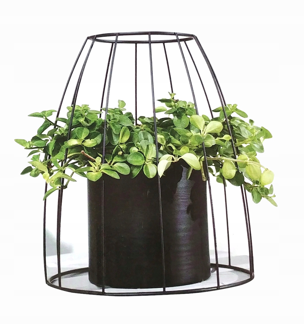 

Metalowy kwietnik klatka 24 cm