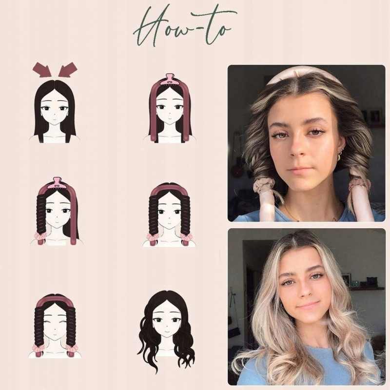 Lokówka do kręcenia włosów loków wałek papiloty w