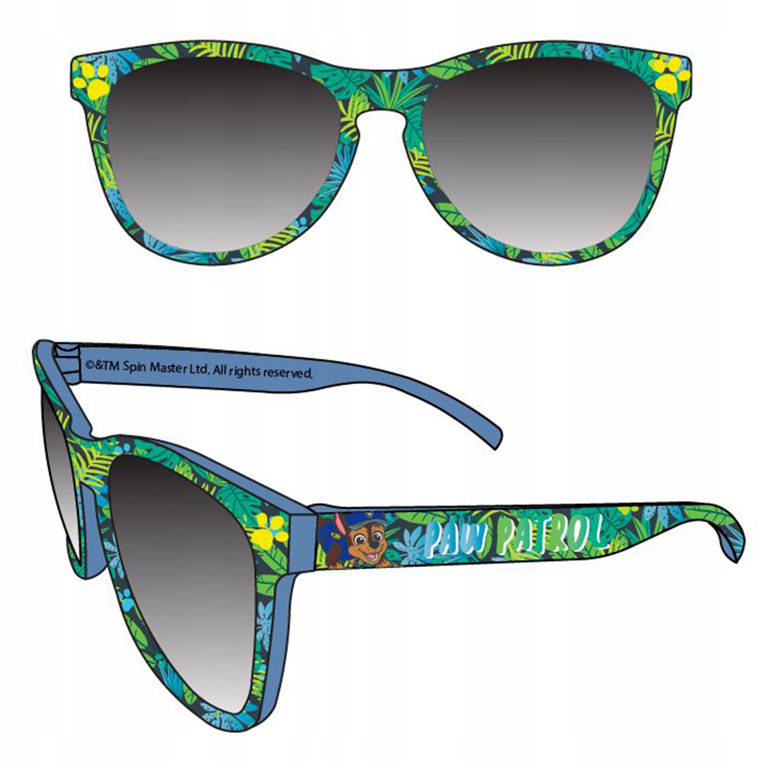 OKULARY przeciwsłoneczne FILTR UV 400 dziecięce z bajki Psi Patrol