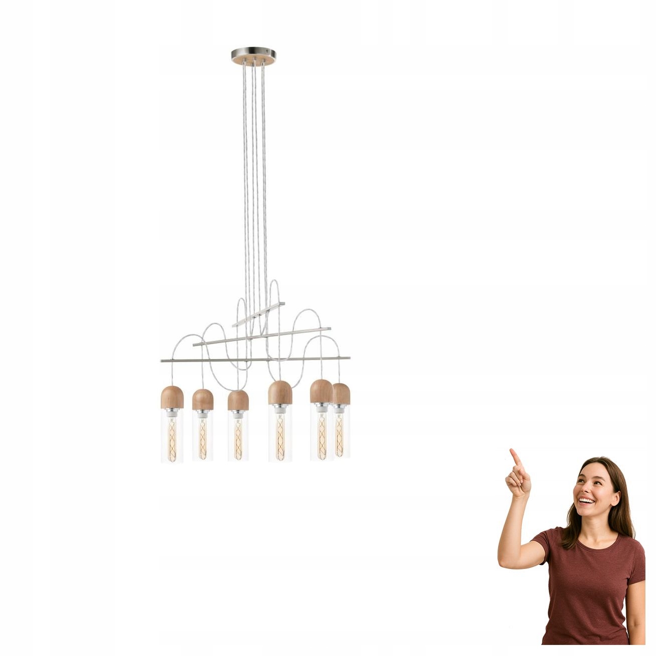 Závesná lampa Zacharo 1 96946 Eglo