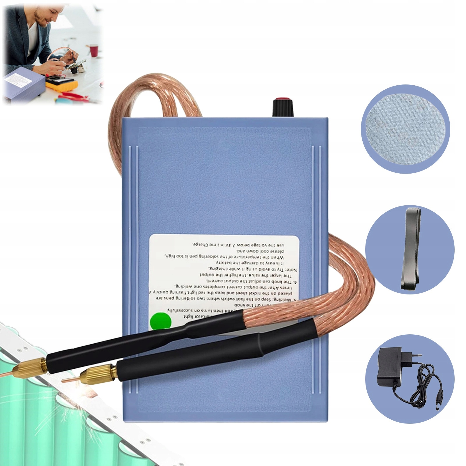 5000 W Ruční Svářečka Svářečka akumulátorů 18650 W