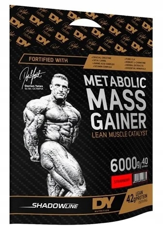 Dorian Yates Metabolic Mass Gainer, Strawberry, Prášek, 6000 g