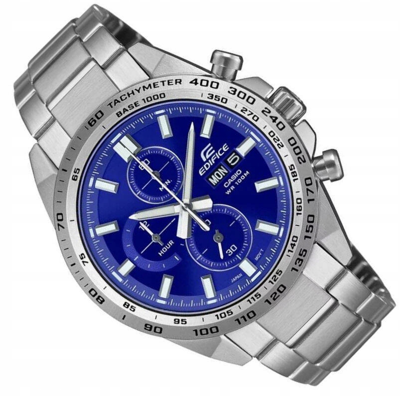 Ocelové Vodotěsné Hodinky Casio S Chronografem EFR-574D-2AVUEF