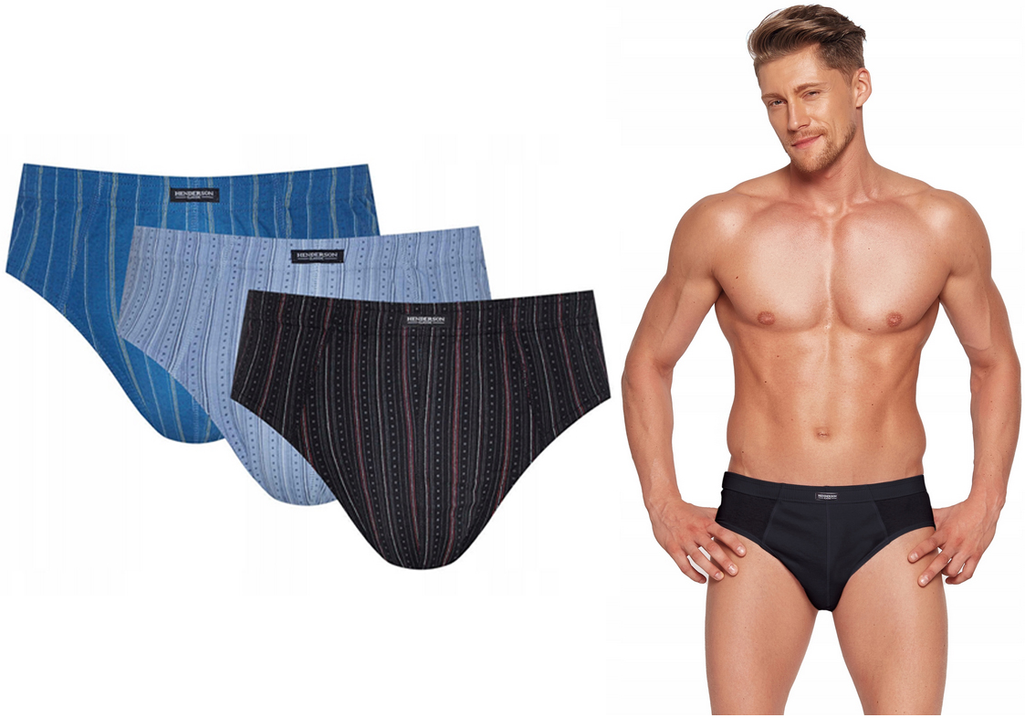 HENDERSON SLIPY MAJTKI MĘSKIE 1446-K601 BAWEŁNA L