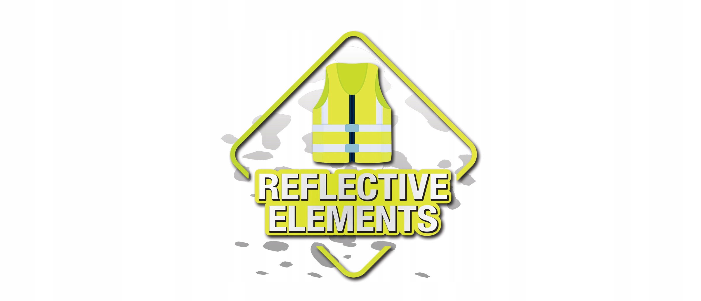 Widoczne skarpetki odblaskowe dla biegacza – RUN8 Kolor żółty