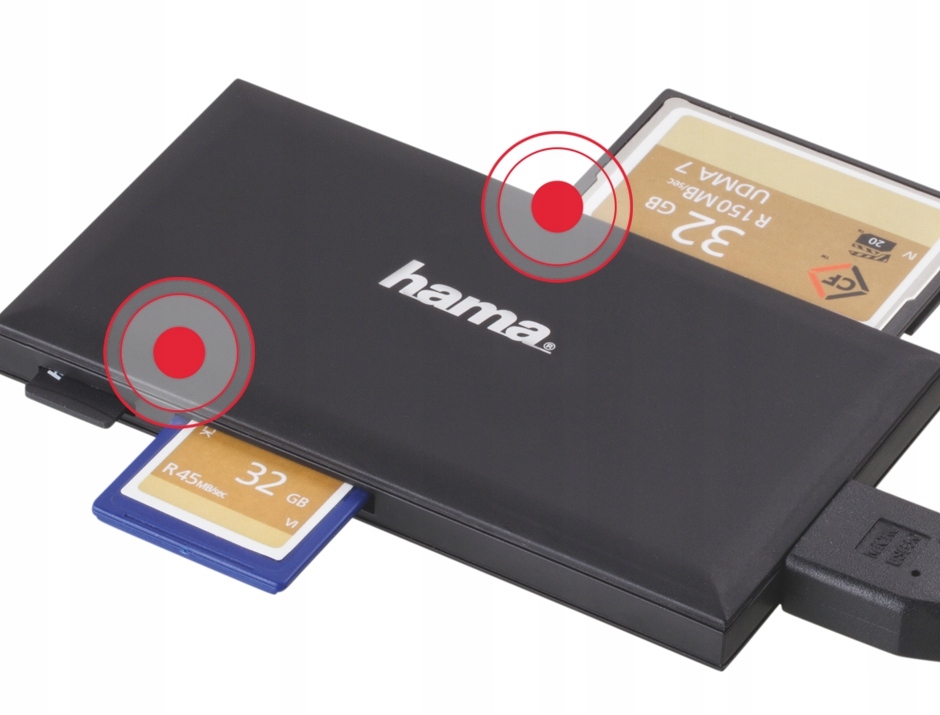 Czytnik kart pamięci Hama MULTI USB 3.0