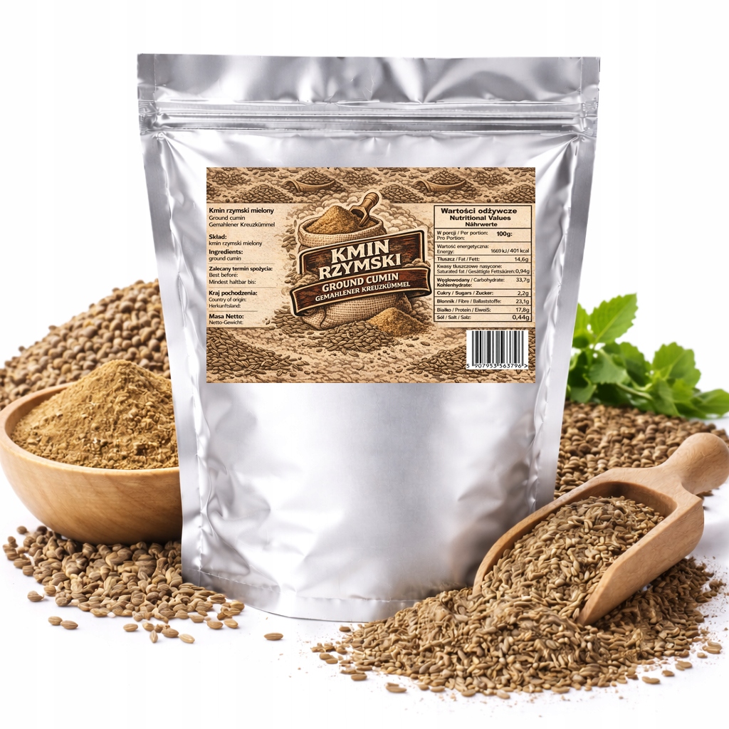 Kmin Rzymski Ziarna – przyprawa do kuchni indyjskiej meksykańskiej Bbq 1kg