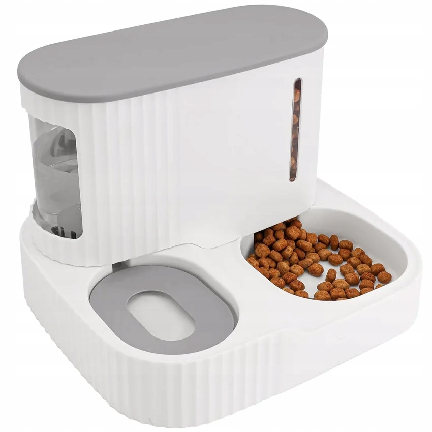 Levně Výdejník Vody A Krmiva Miska Pro Kočky A Psa Dávkovač 2V1 Napáječka 3,85L
