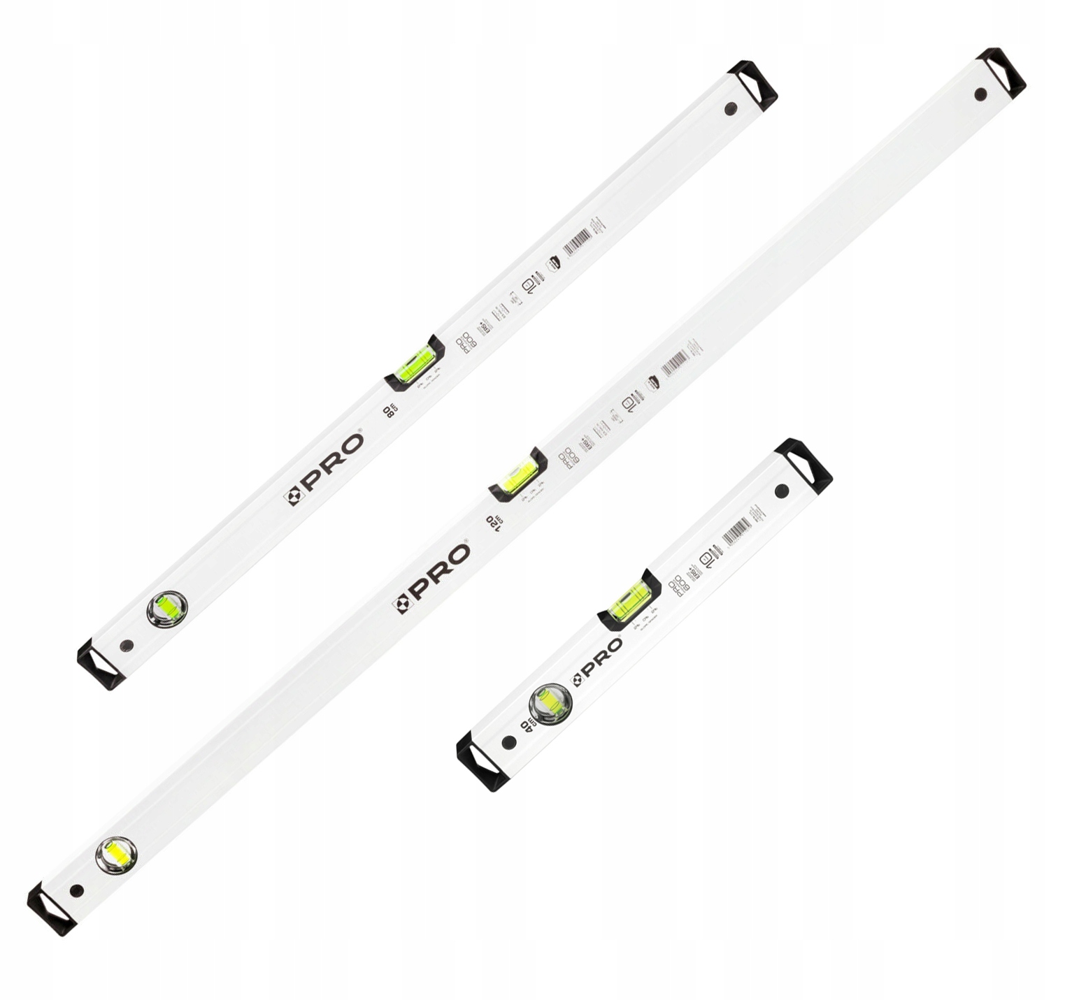 Sada 3 vodováh Pro 40 cm 80 cm 120 cm PRO600 Endurance Pokles 2% Silné
