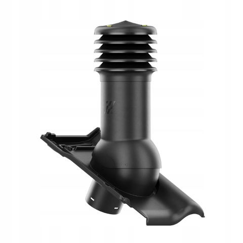 Větrací komín fi150 HiVent střešní taška Creaton Titania Černá