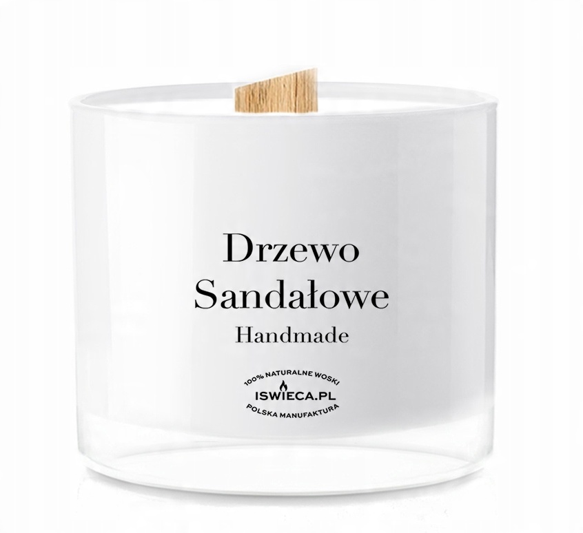 

Drzewo Sandałowe. Duża Świeca Sojowa 310 ml.