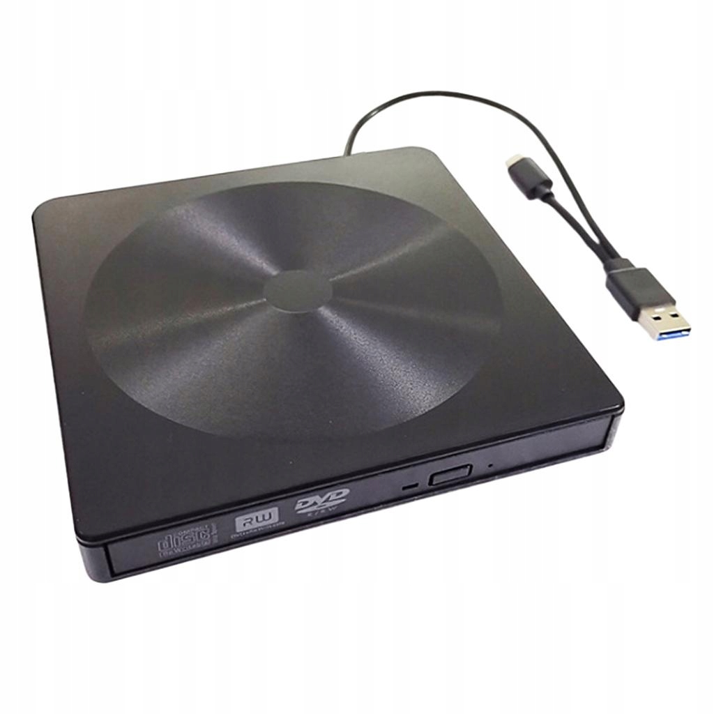 USB 3.0 Napęd DVD CD RW Zewnętrzna nagrywarka Kolor czarny