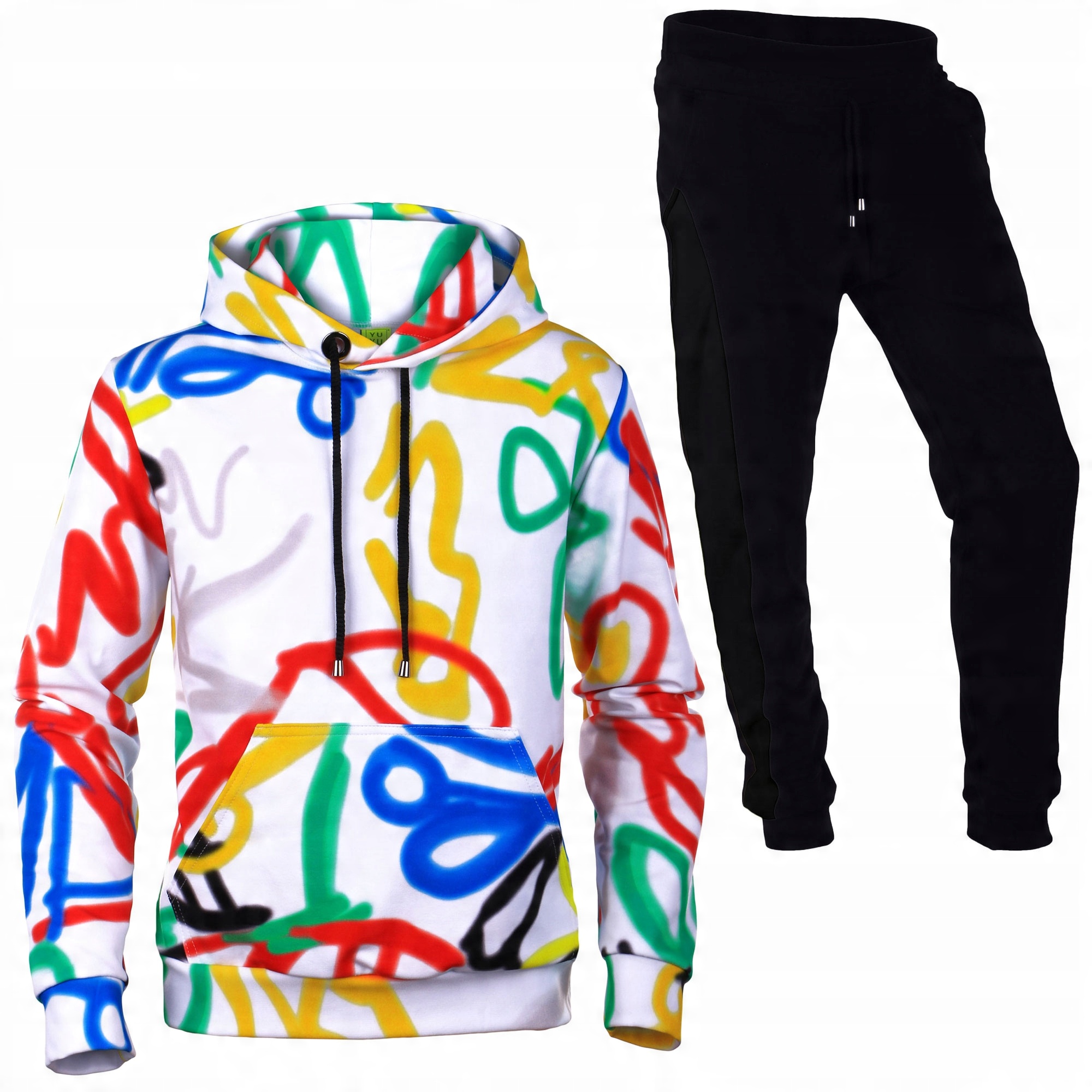 

Dres Bluza Biała Mazaje Spodnie Sznurek 134