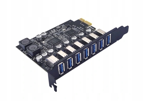 

Adapter Karta Pci-e 1x na 7x Usb 3.0 Hub