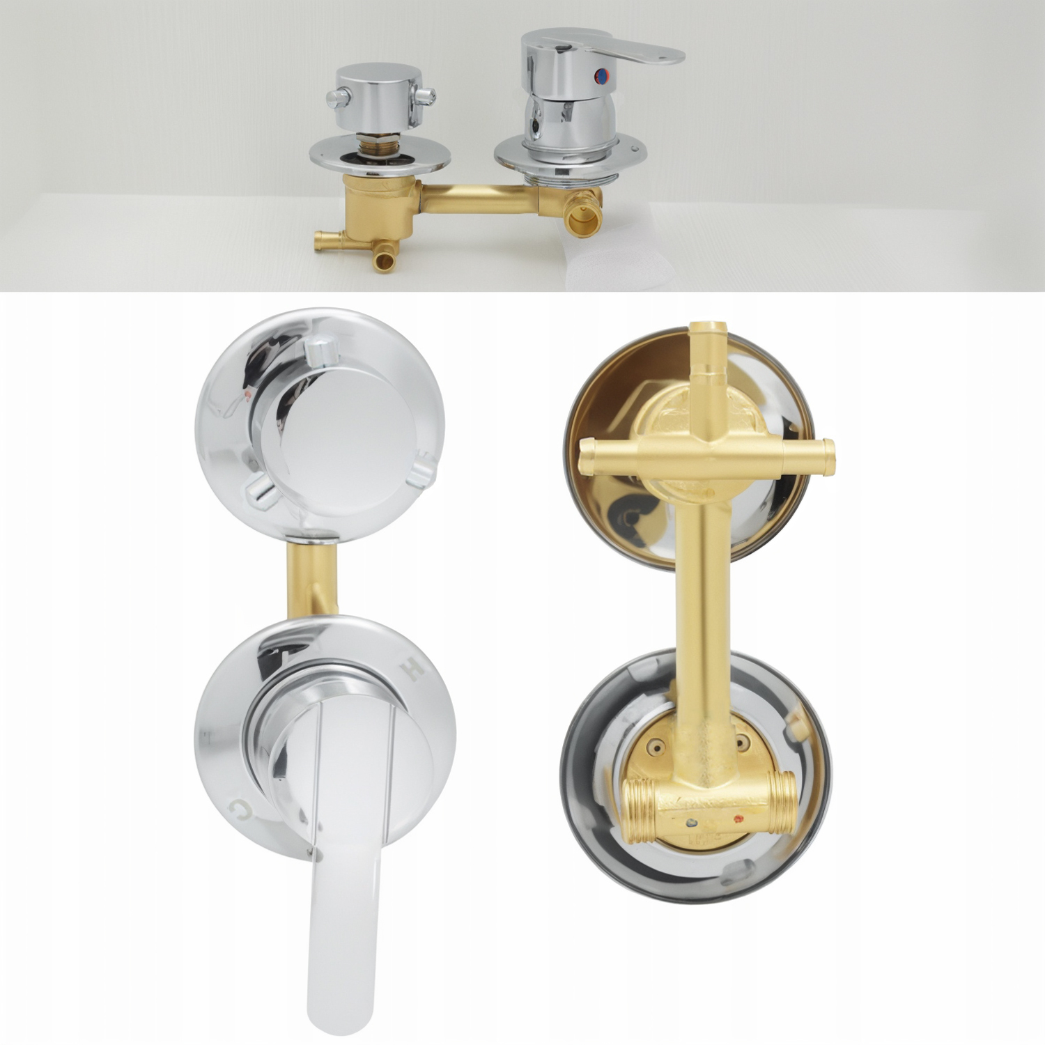 Baterie Ventil Hlava Spínač Pro Hydromasážní Kabinu 10 CM 3 Funkce