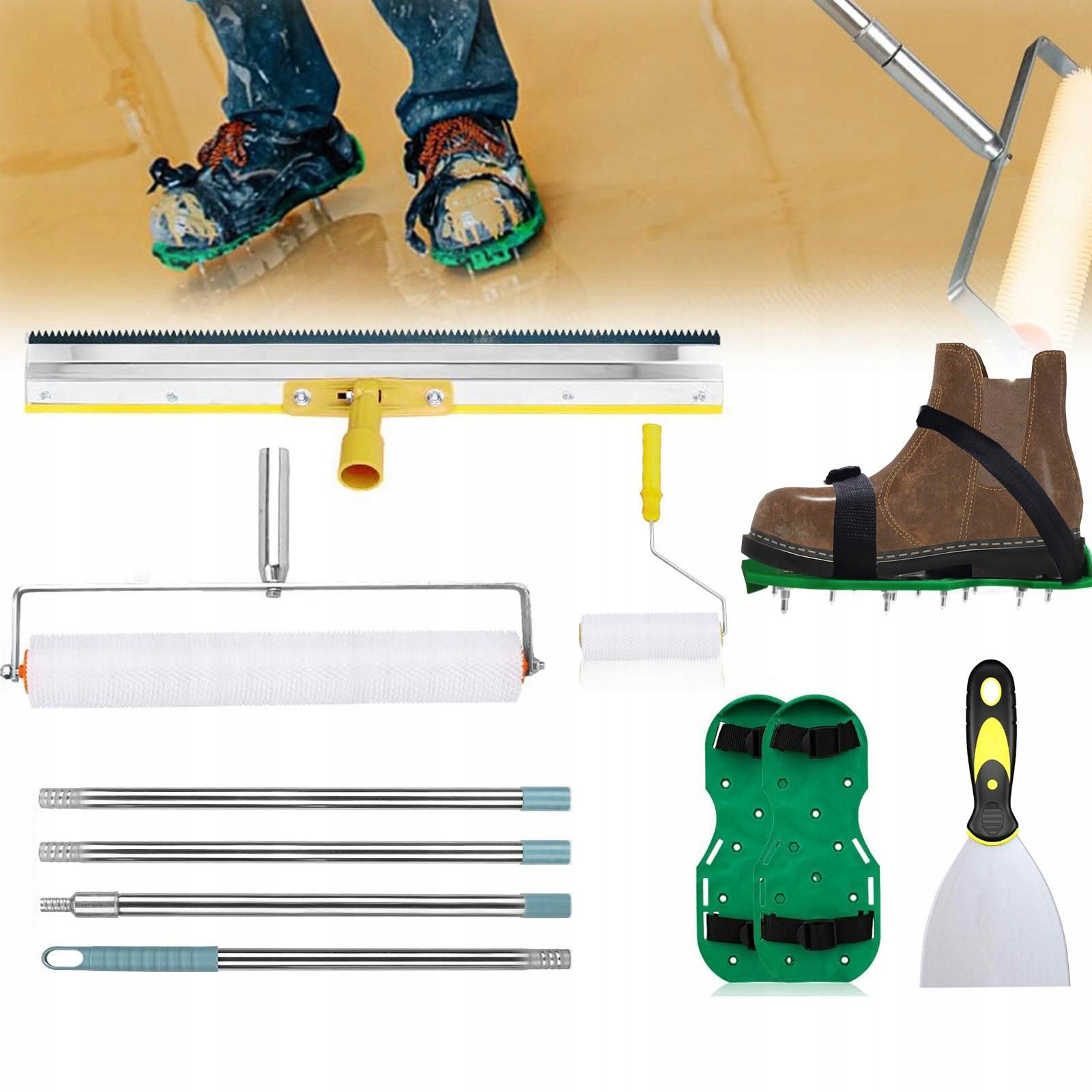 Na Odvzdušňování Výtoků Váleček Boty S Hroty Návleky Stěrka na pryskyřice