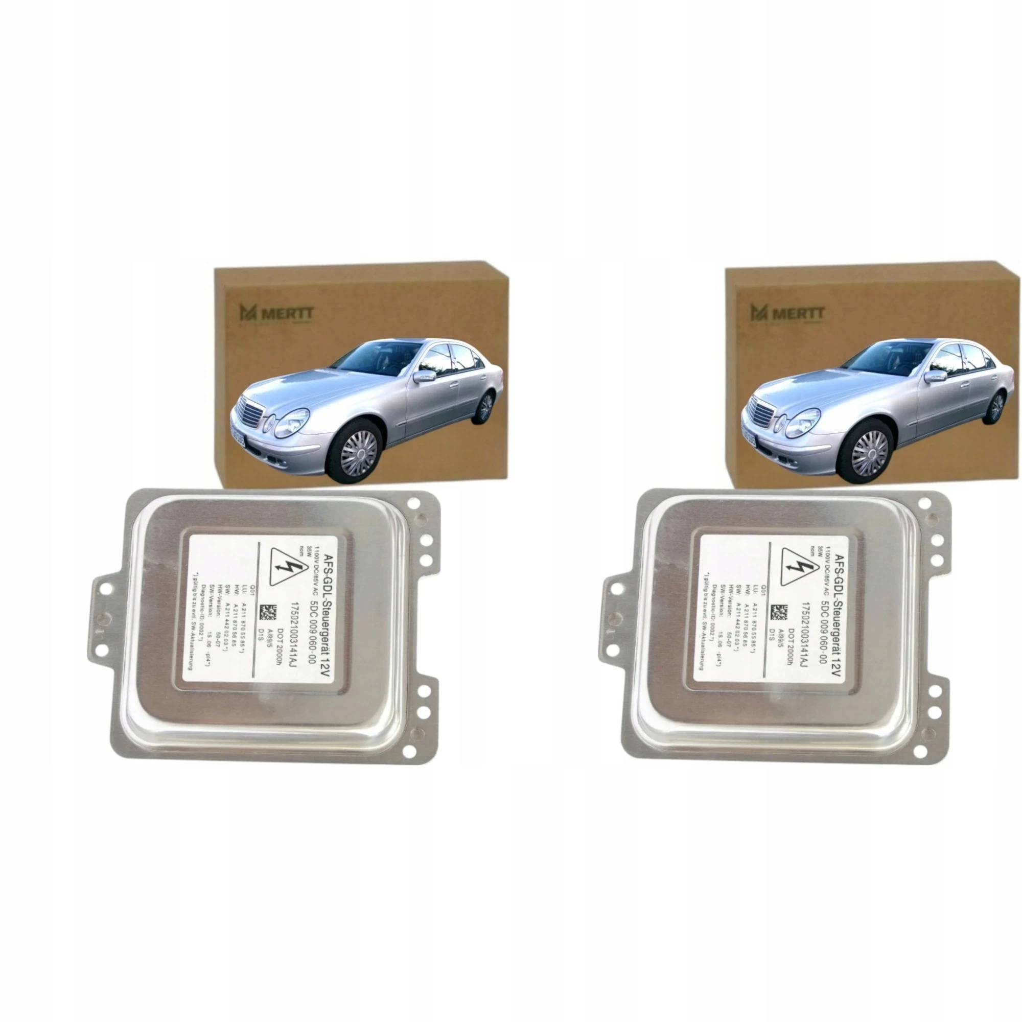 2x Měnič Napětí napětí xenonový modul Mercedes W211 LCI 5DC00906000