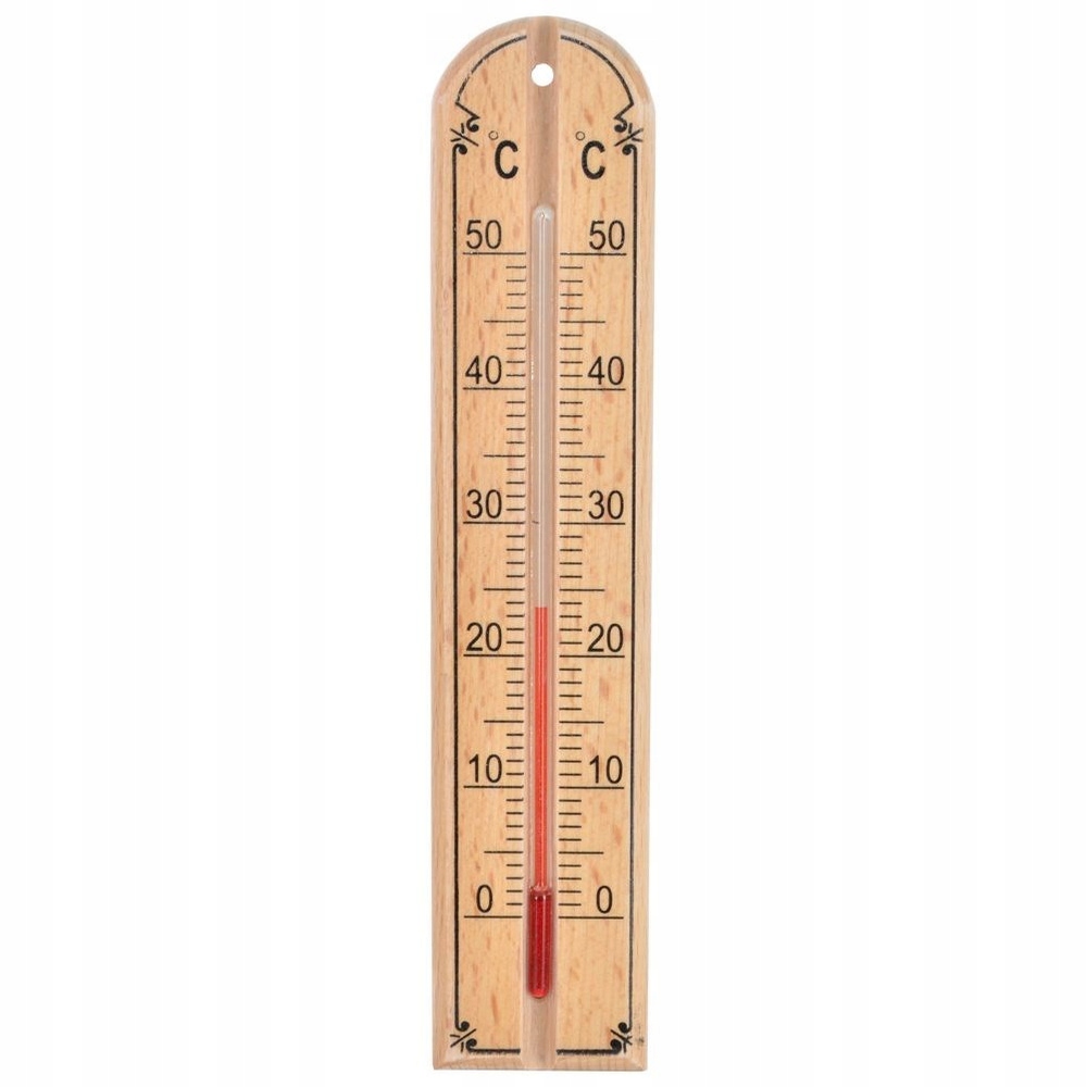 Termometr pokojowy drewniany 20 cm