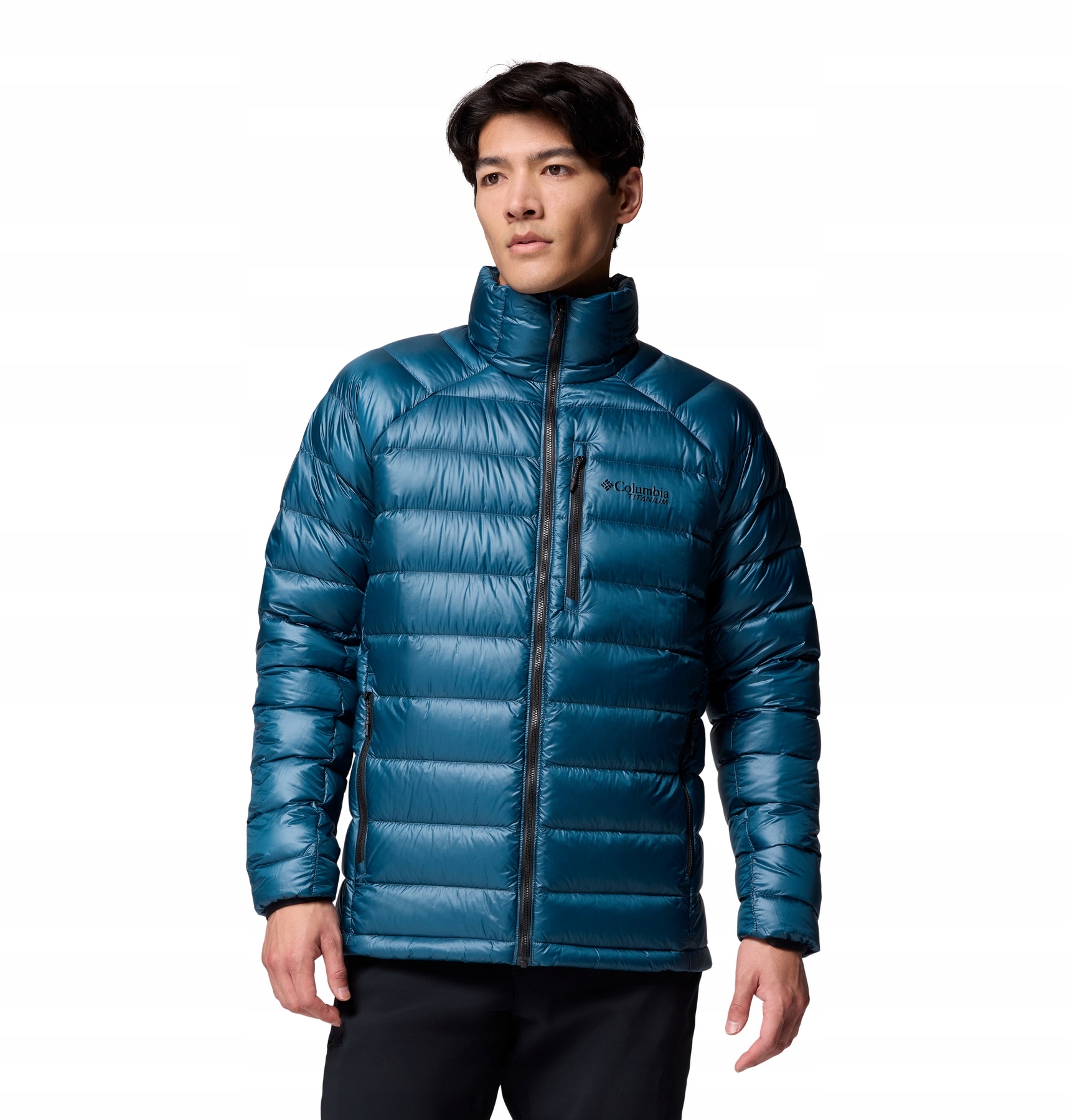 Pánská péřová bunda Columbia Arctic Crest modrá 2088784429 vel. L