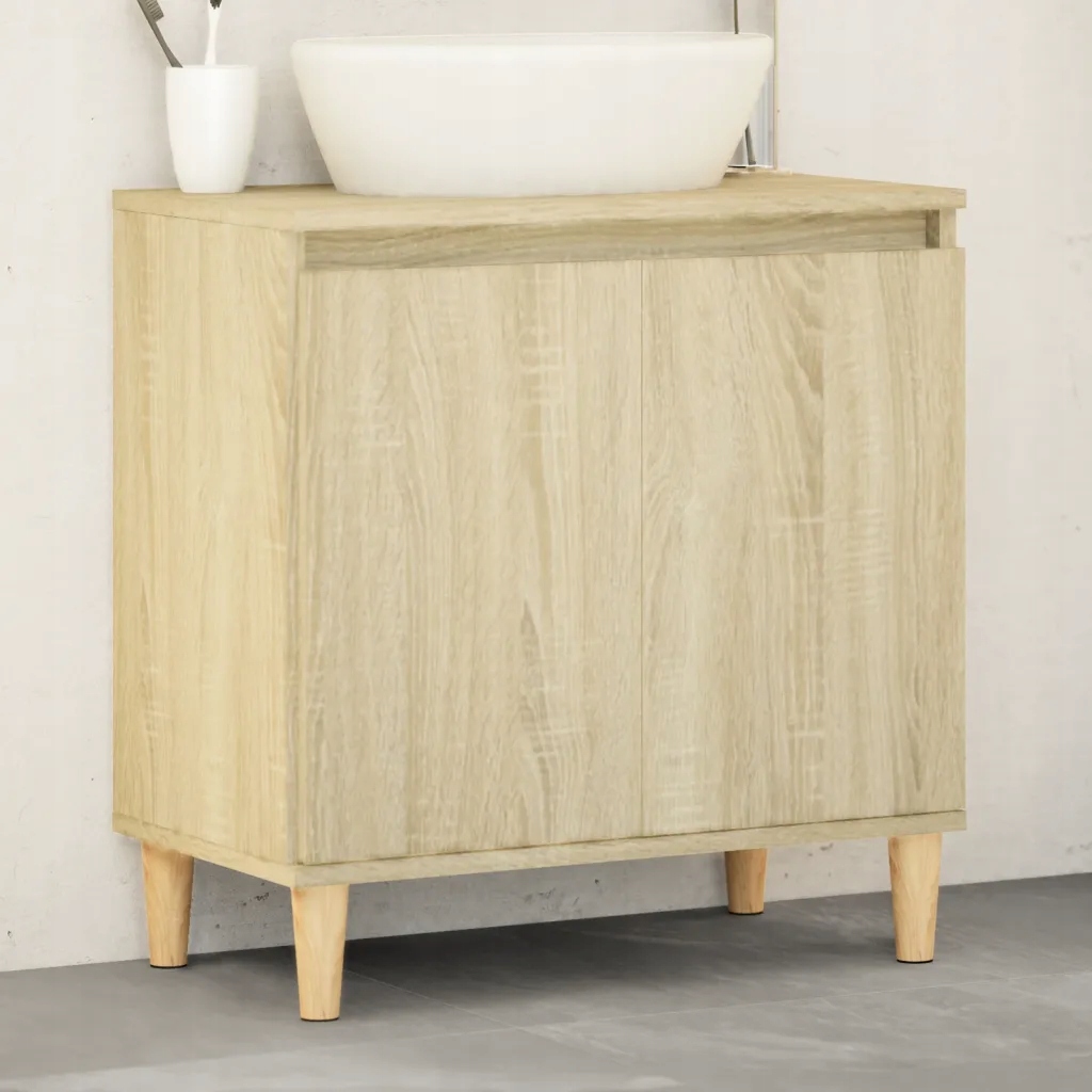 vidaXL Skříňka pod umyvadlo dub sonoma 58x33x60 cm kompozitní dřevo
