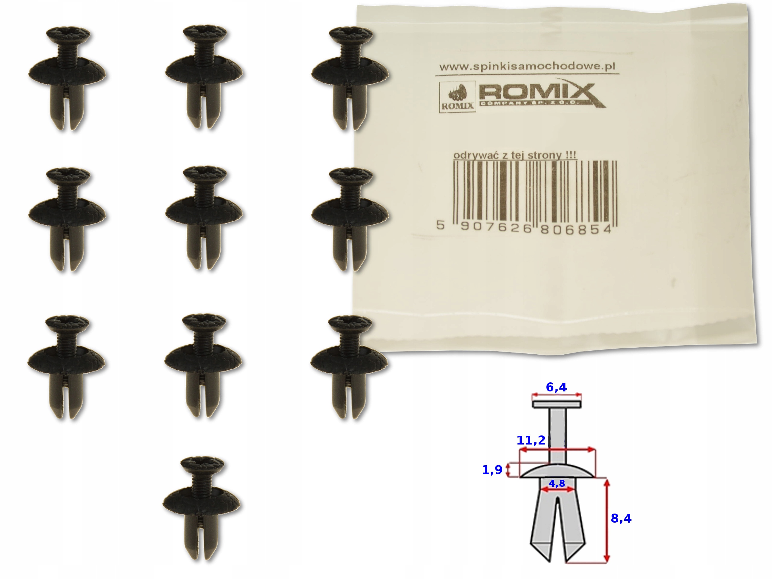 TOYOTA AVENSIS T25 03-08 SPINKA KOŁEK USZCZELKI