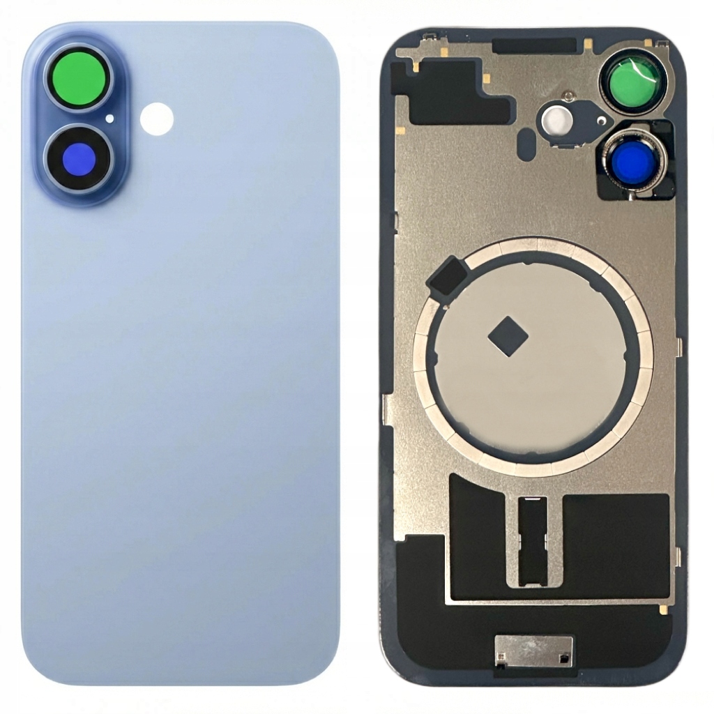 Tylny Panel Szkło Tył Ramka do Apple iPhone 17 Mist Blue Gołębi Oleofobowy