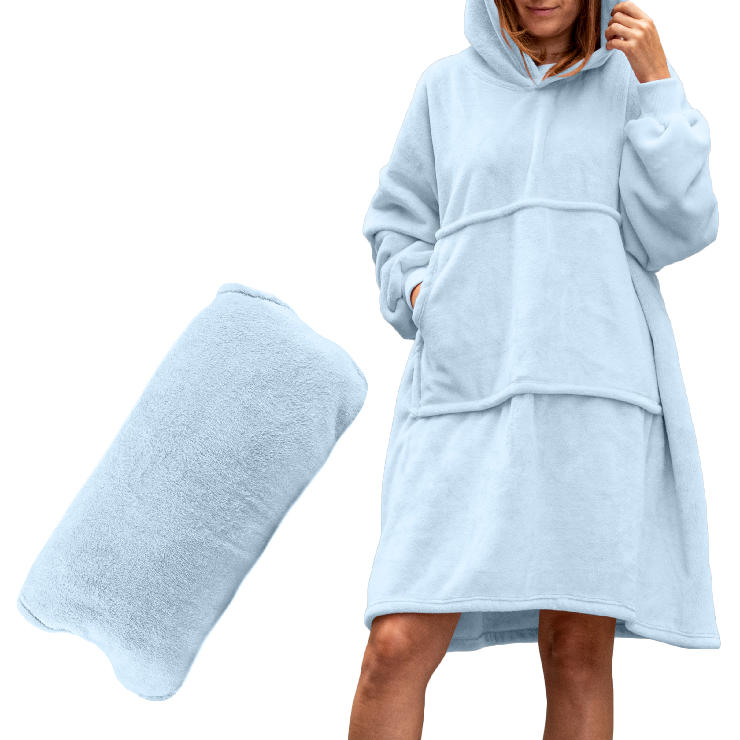 

Bluzair Bluza Oversize Kaptur 4w1 Polar Ciepła!