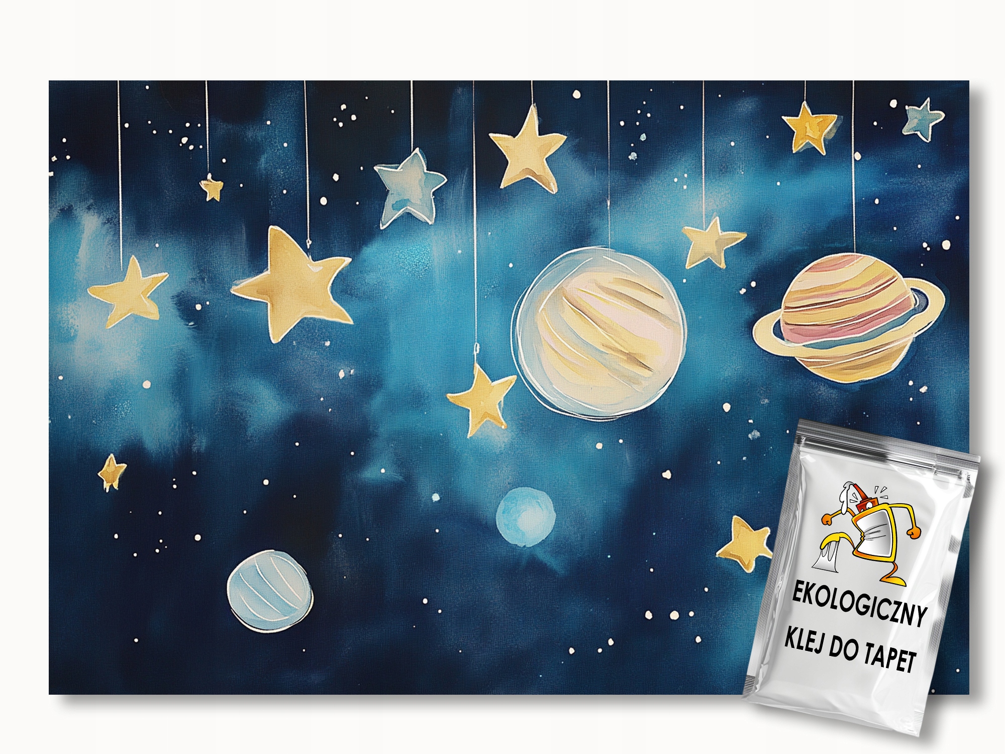Fototapeta Flizelina Děti Noc Nebe Vesmír Planety Hvězdy 300x210 155g