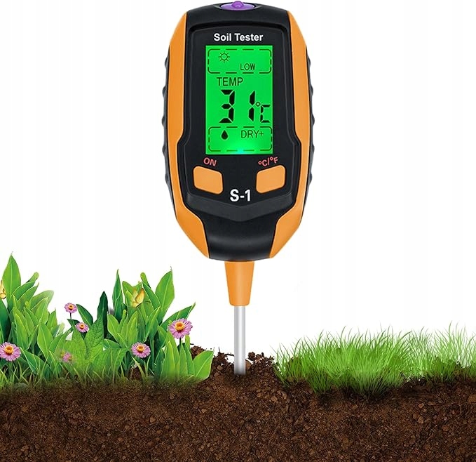 MIERNIK WILGOTNOŚCI GLEBY KALKOMIERZ DO GLEBY 5W1 TESTER PH GLEBY METR