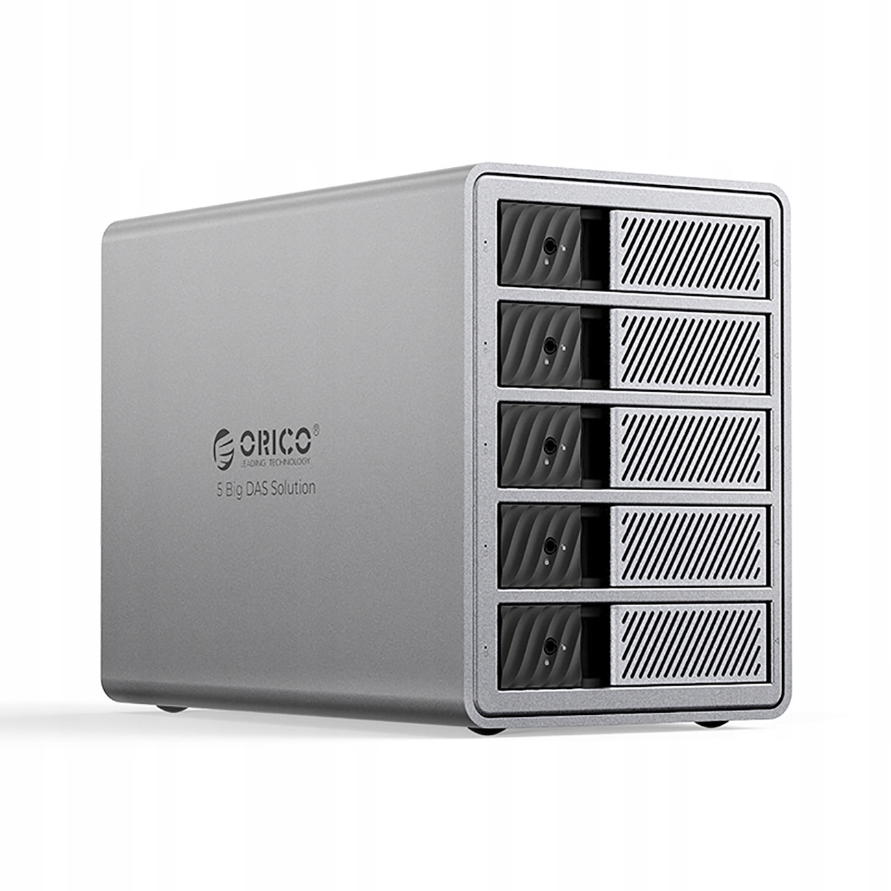 Disková podložka Orico 9858T3 Thunderbolt 3 na 5 diskov 2.5/3.5 Sata šedá