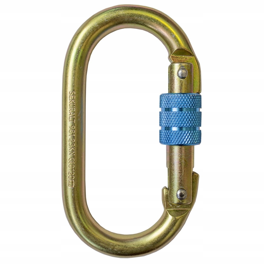 Zestaw Sekuralt: lina statyczna 10m i zatrzaśnik - dla Twojego BHP Długość 10 m