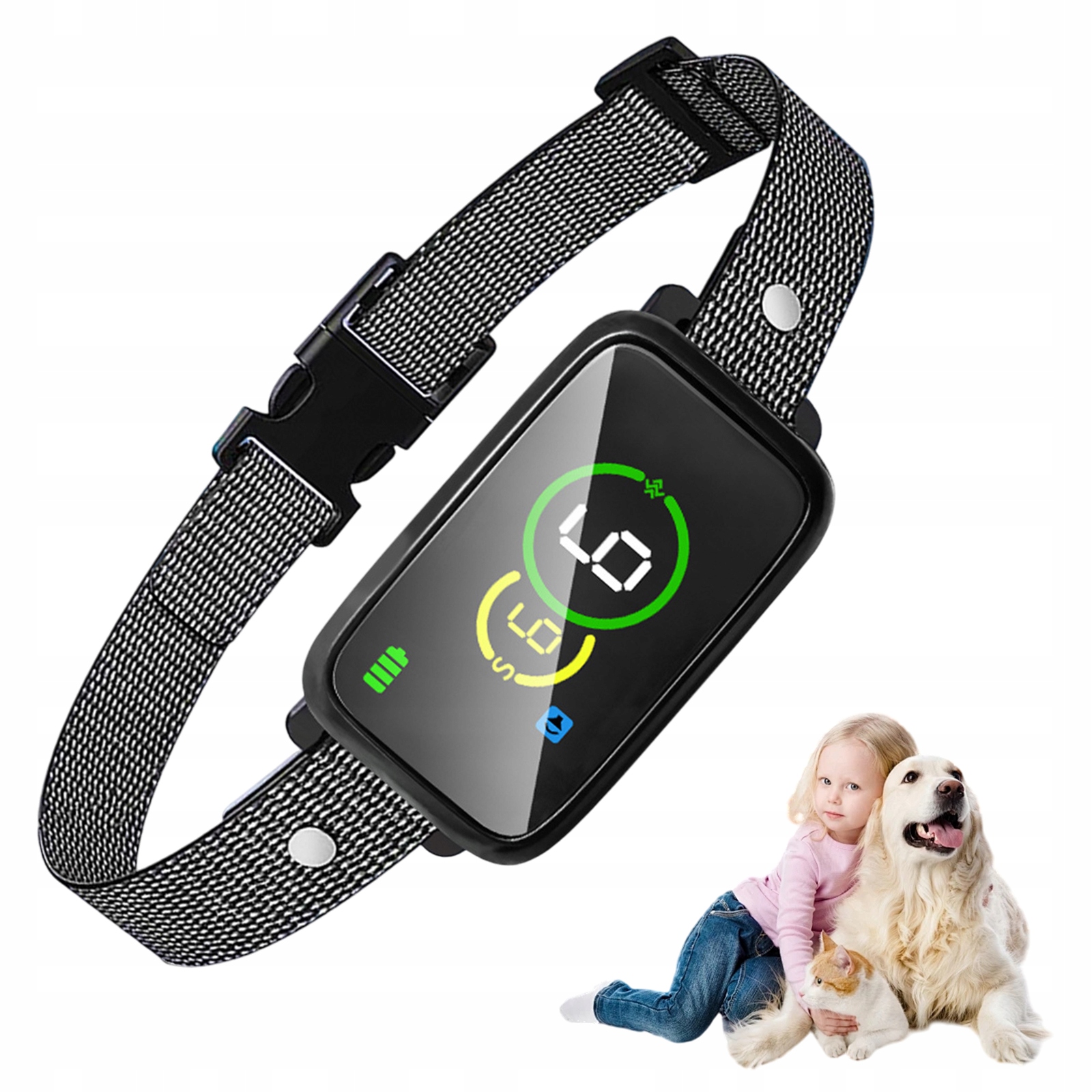 Levně Inteligentní Nabíjecí Protištěkací Obojek Pro Psa S Vibračním Režimem