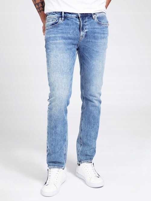 Guess Jednoduché Modré S Nášivkou 30/34 Gga