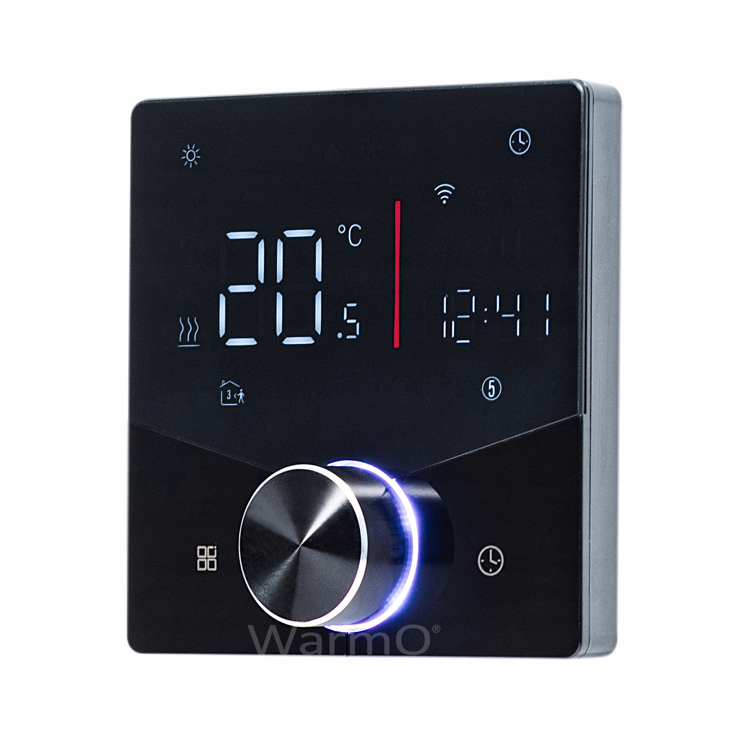 Pokojový Regulátor Teploty WarmO B90b Wifi Termostat Čierny