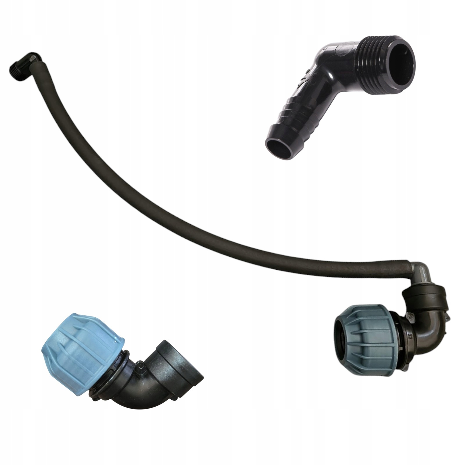 Przyłącze elastyczne zraszacza 1/2`` 1804 3504 PROS z kolanem na rurę PE 25