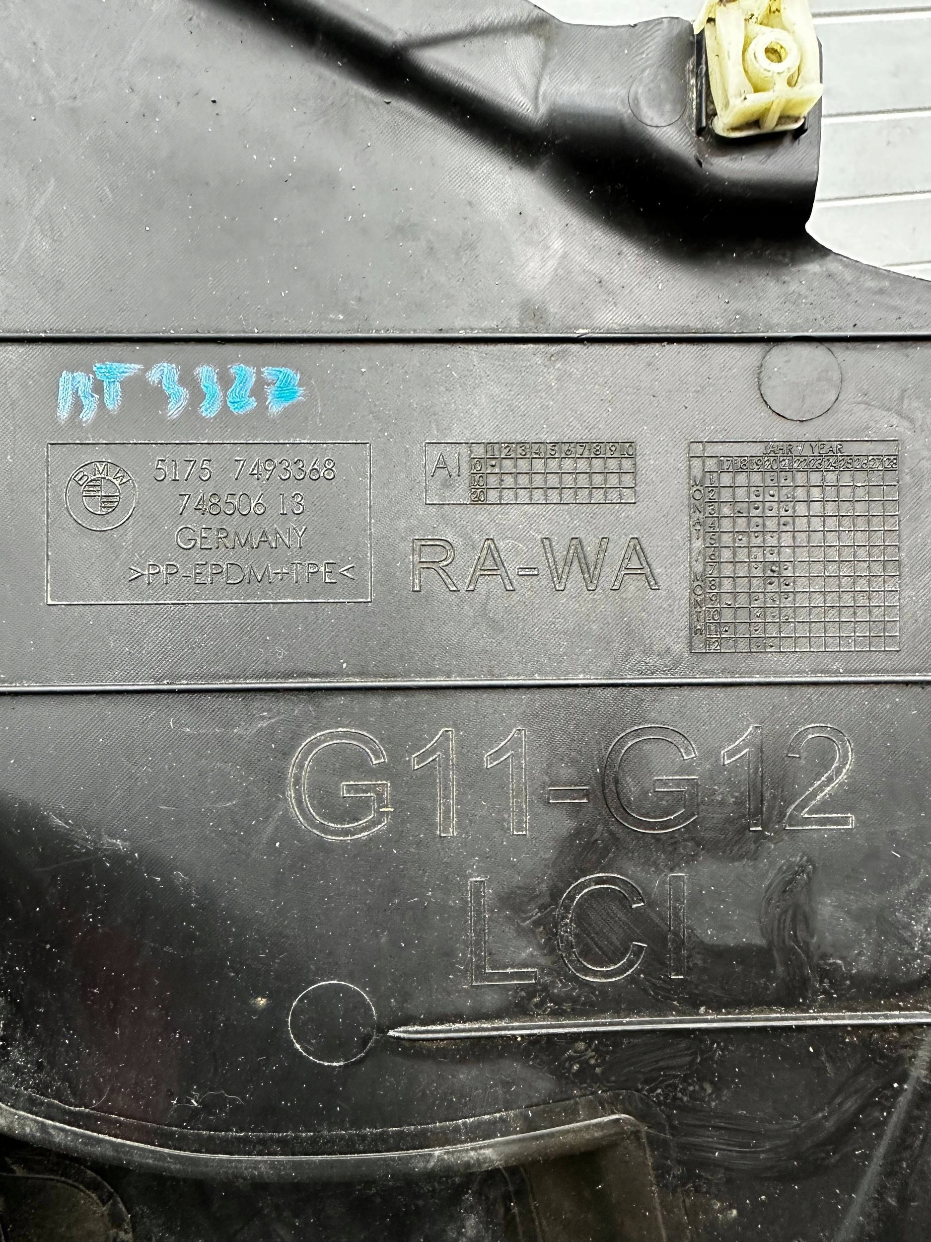 mudguard front BMW 7 G11 G12 LCI 7493368