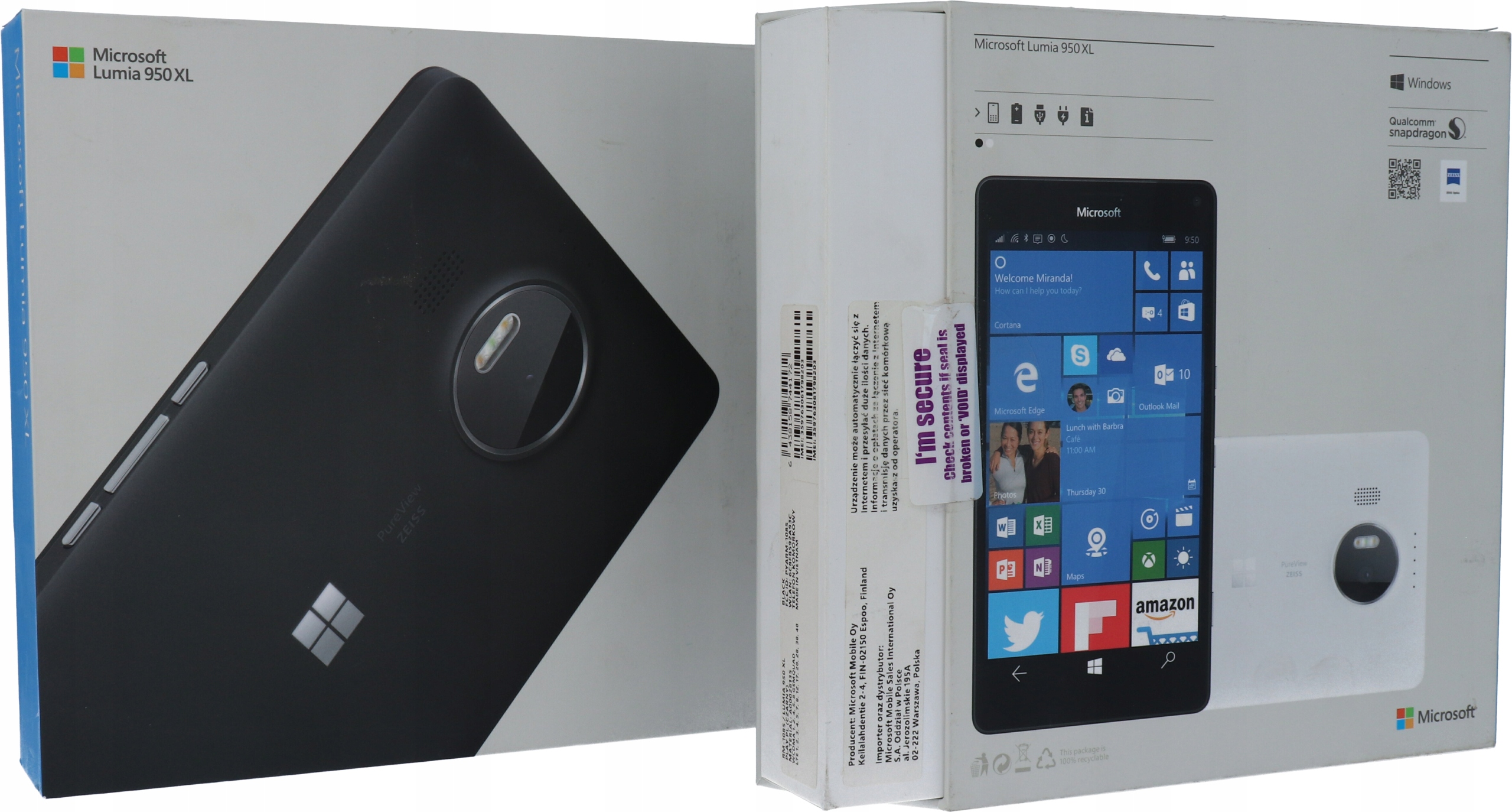 Смартфон Microsoft LUMIA 950 XL 3/32GB Windows EAN 6438158744189