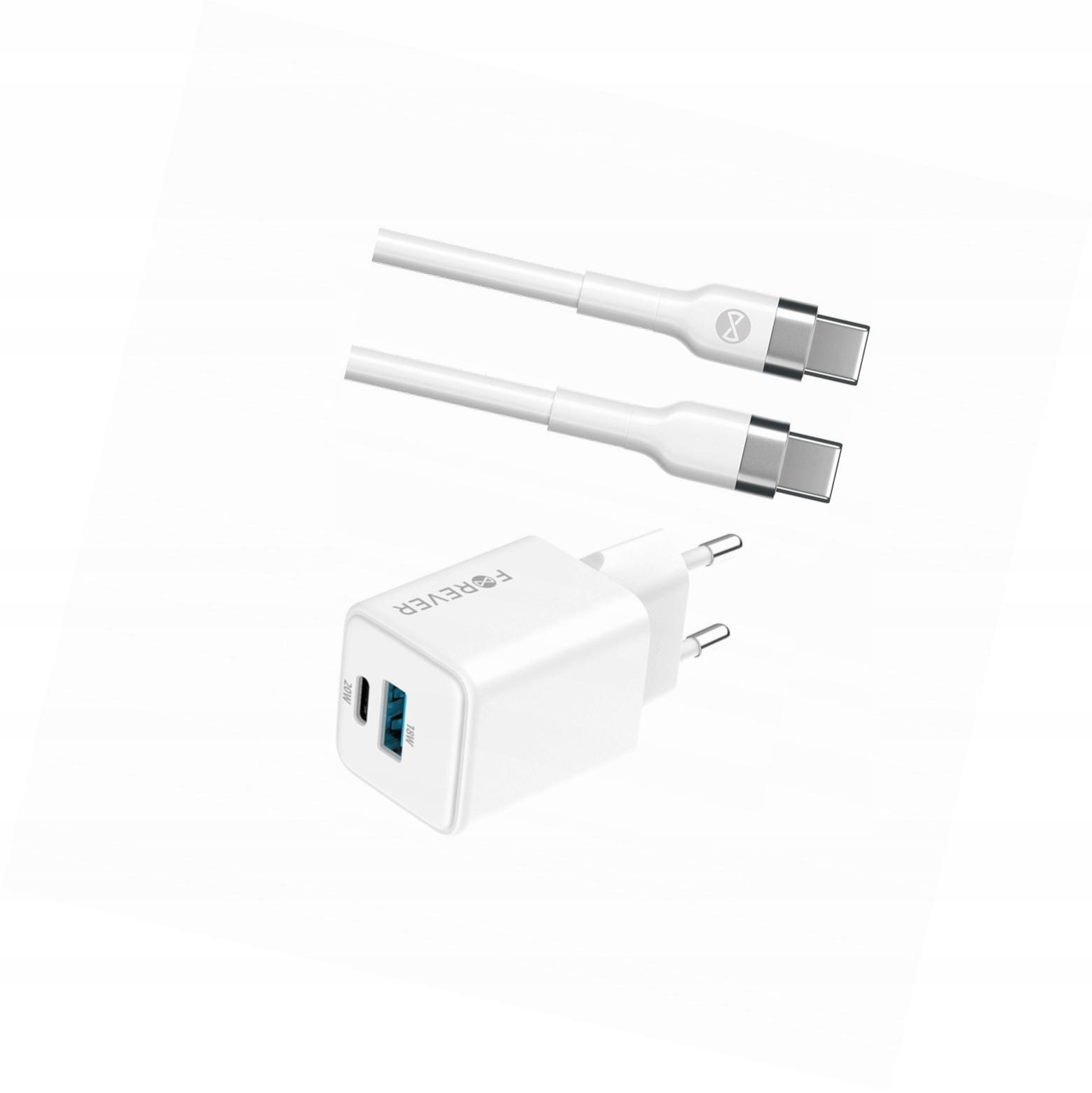 Szybka ładowarka GaN 20W 2 wejścia długim z kablem 2m do Xiaomi Mi 11
