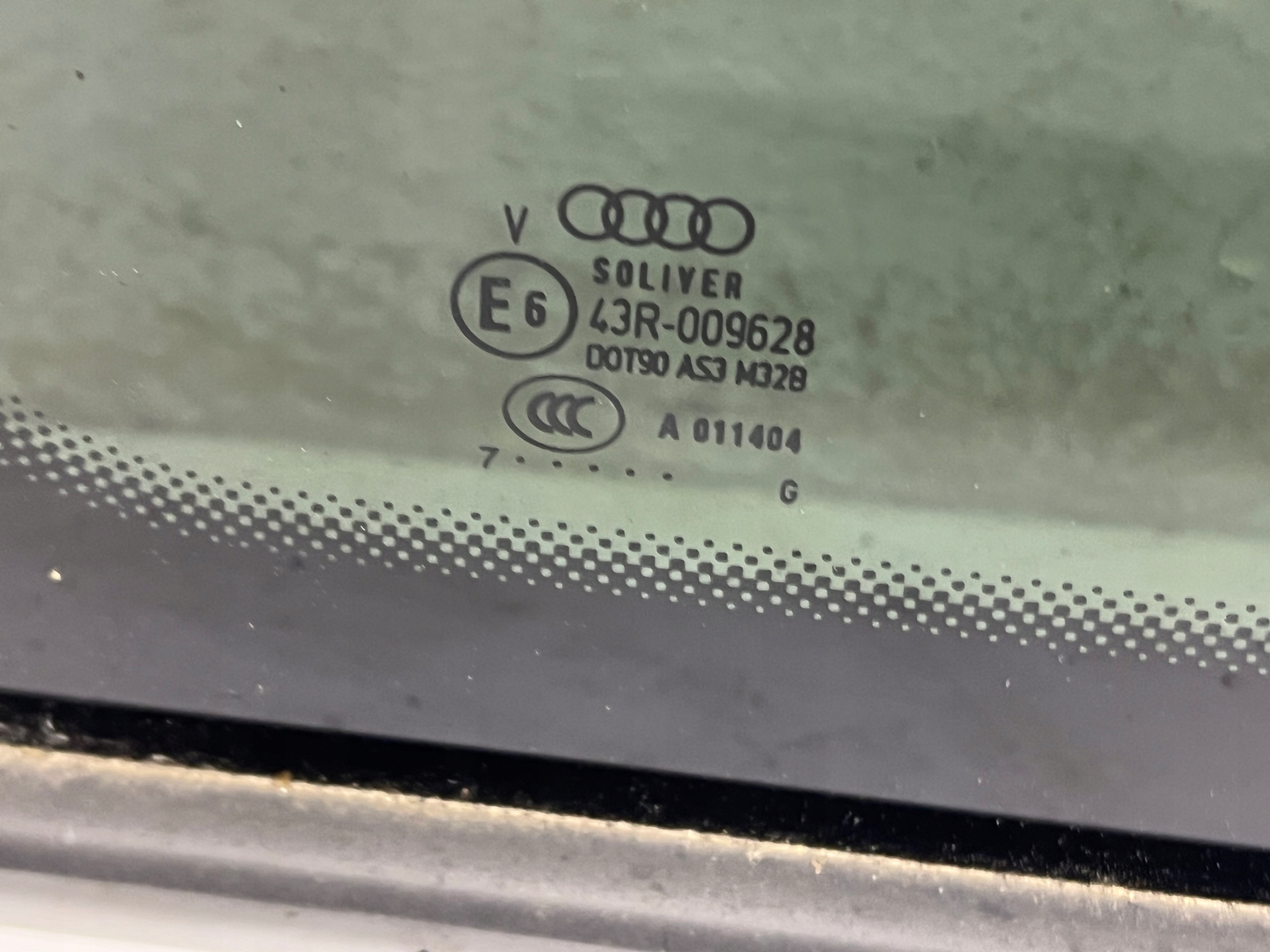AUDI A4 B6 B7 KOMBI window bodywork left rear part left rear 07R