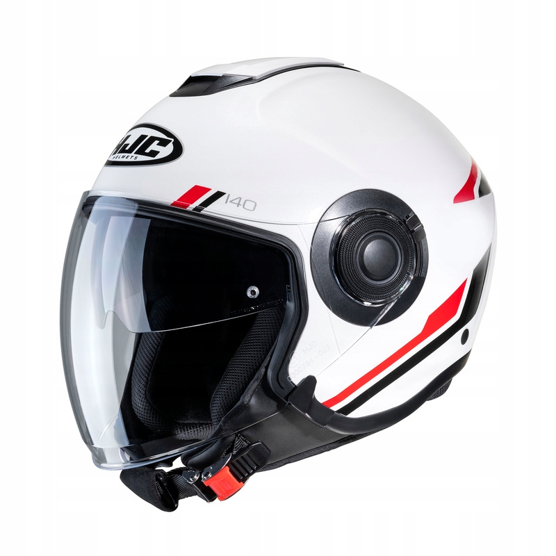 kask Motocyklowy Otwarty HJC I40 Paddy White/Red M