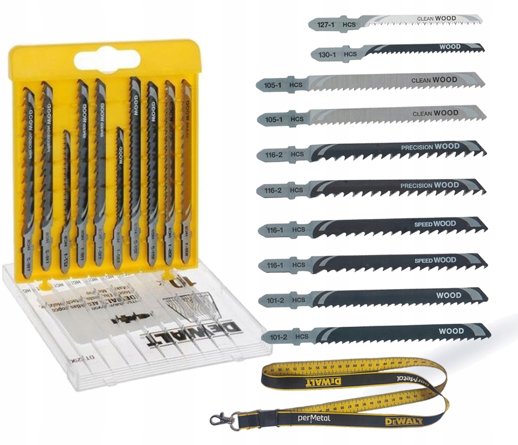 

Dewalt DT2290 Zestaw 10 Brzeszczotów Do Wycinarek