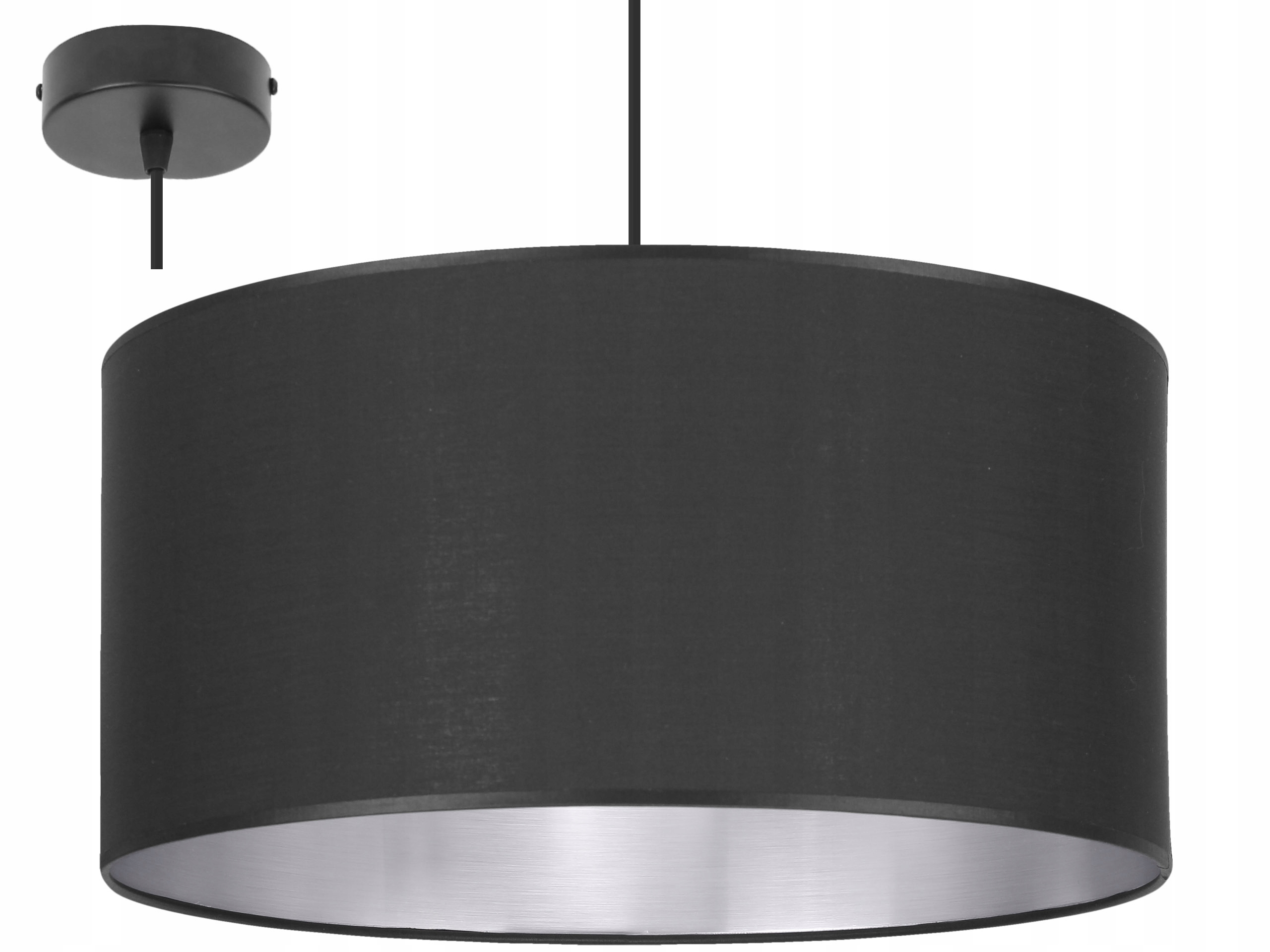 Závěsné Stropní Svítidlo Lustr Jednoduchá Glamour Stříbrná 40 CM Stínidlo