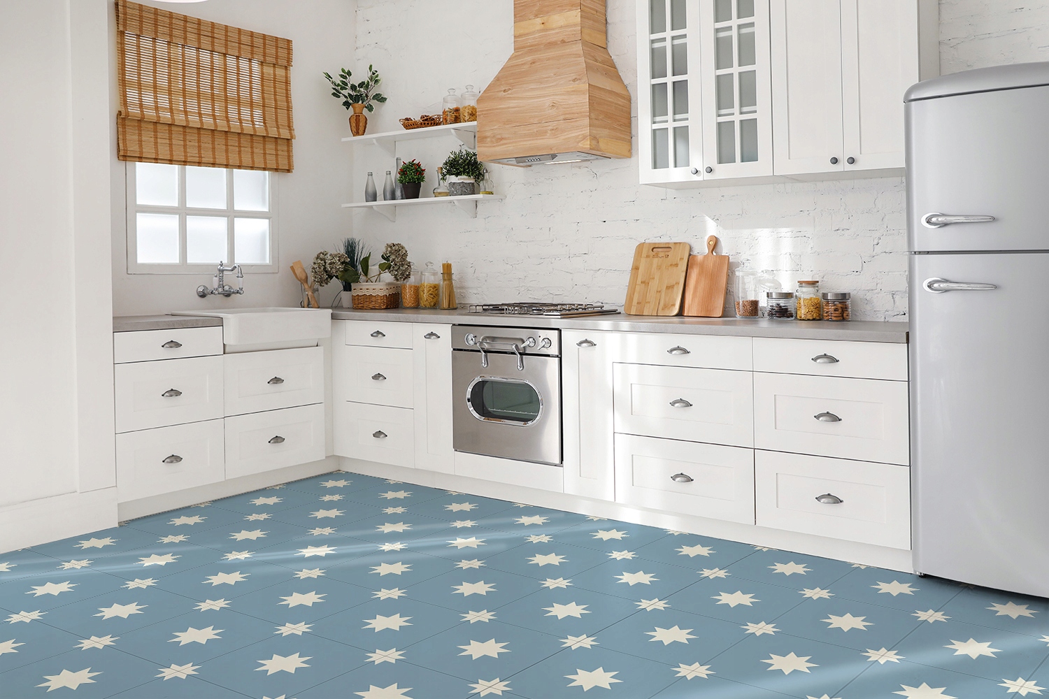 Płytka samoprzylepna PCV Gwiazda siedmioramienna Producent Dywanomat