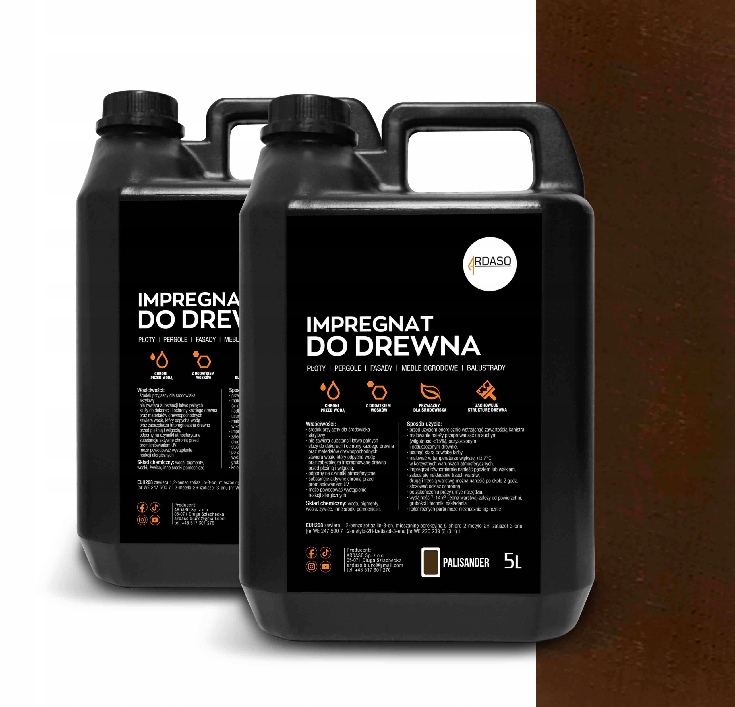 Impregnat barva na dřevo Palisander 10 l