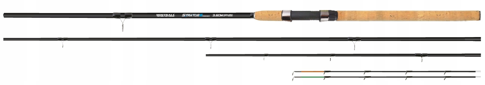 Wędka Mistrall Stratus Feeder 3,60 m, do 100 g, mix carbon, Sic Lin, karaś