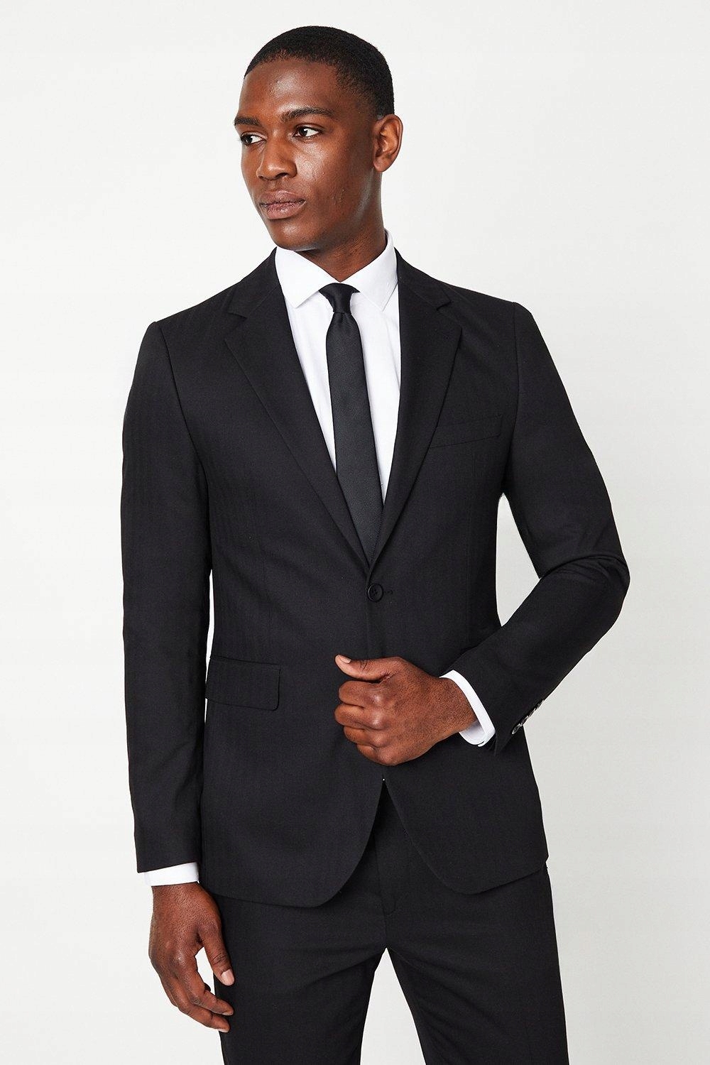 Burton Černé Sako Jednořadé (50)