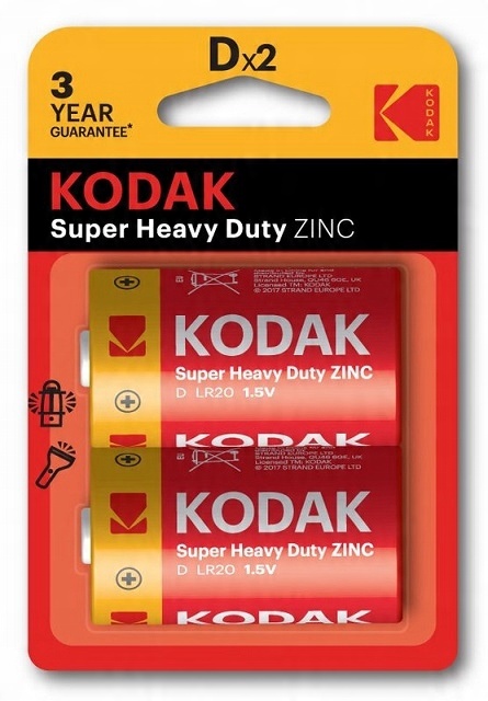 

Bateria Kodak Heavy Duty R20 D 1,5V 2szt