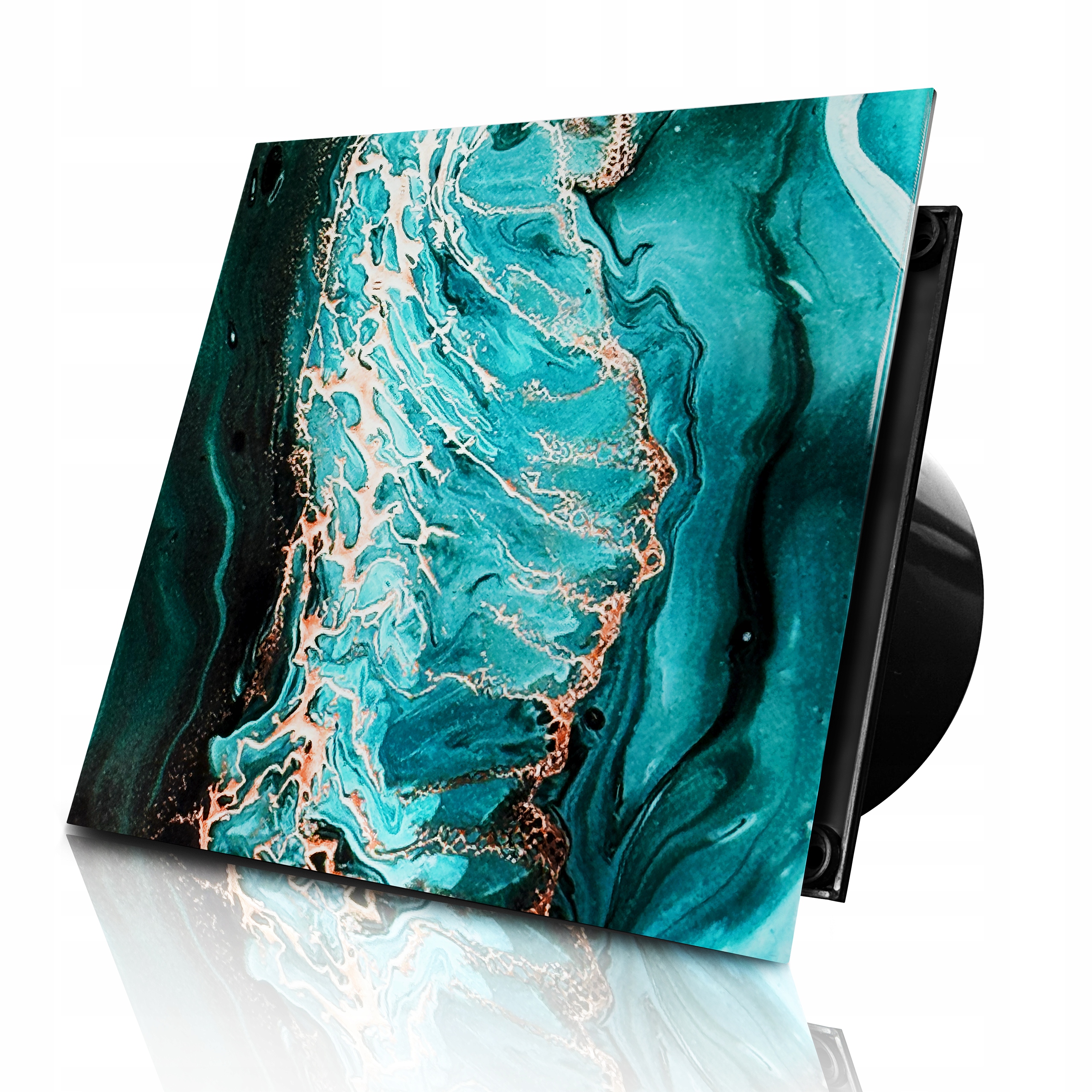 Koupelnový Ventilátor 100 MM Sklo 52 Vzorů 100 M3/H Tichý 35 dB Zpětná Klapka